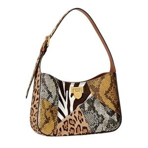 Ralph Lauren Falynn Python, Zebra Print Calf Hair Patchwork Leather Bag $375
New